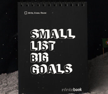 Can we take you to the moon? 🌙 | Infinitebook A6 Small List Big Goals