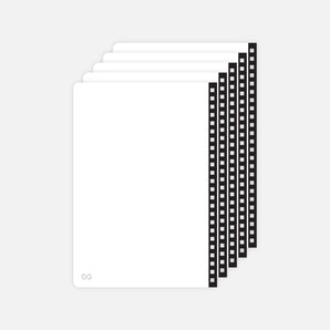 Pack of 5 plain A5 sheets