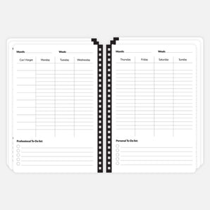 Pack of 6 weekly planner A5 sheets
